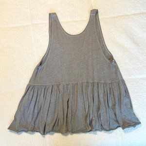 Free People Scoop Back Peplum Tank